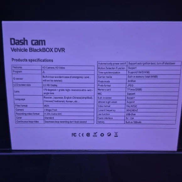 Super HD Dash Cam with Dual Lens - Picture 3 of 4